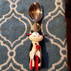 Vintage cow ice cream scoop READ